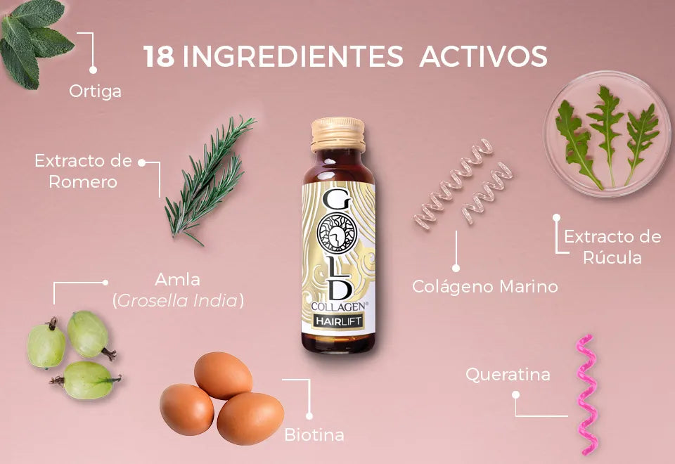 GOLD COLLAGEN - HAIRLIFT (10 viales x 500ml)